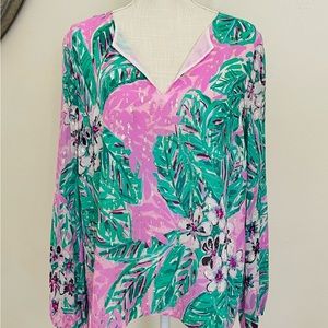 Lilly Pulitzer Elegant Long Sleeve Blouse